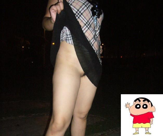 晚上爱出来露出的母狗 (12P)