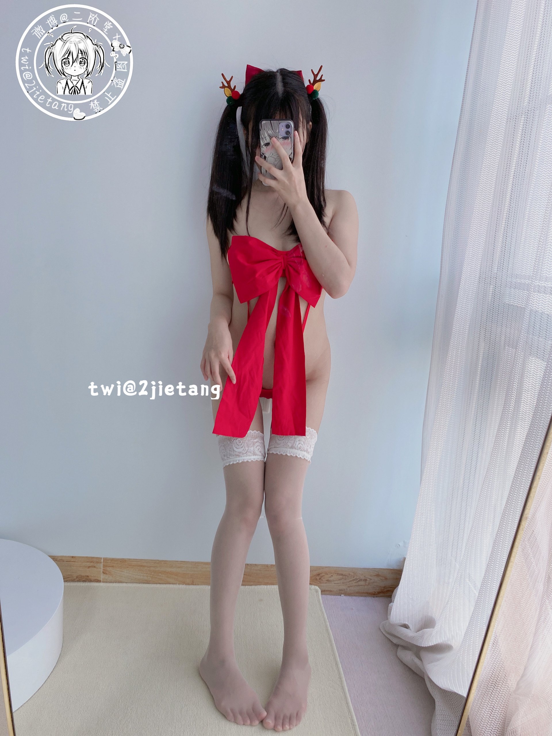 二阶堂宅绘子  红色蝴蝶结