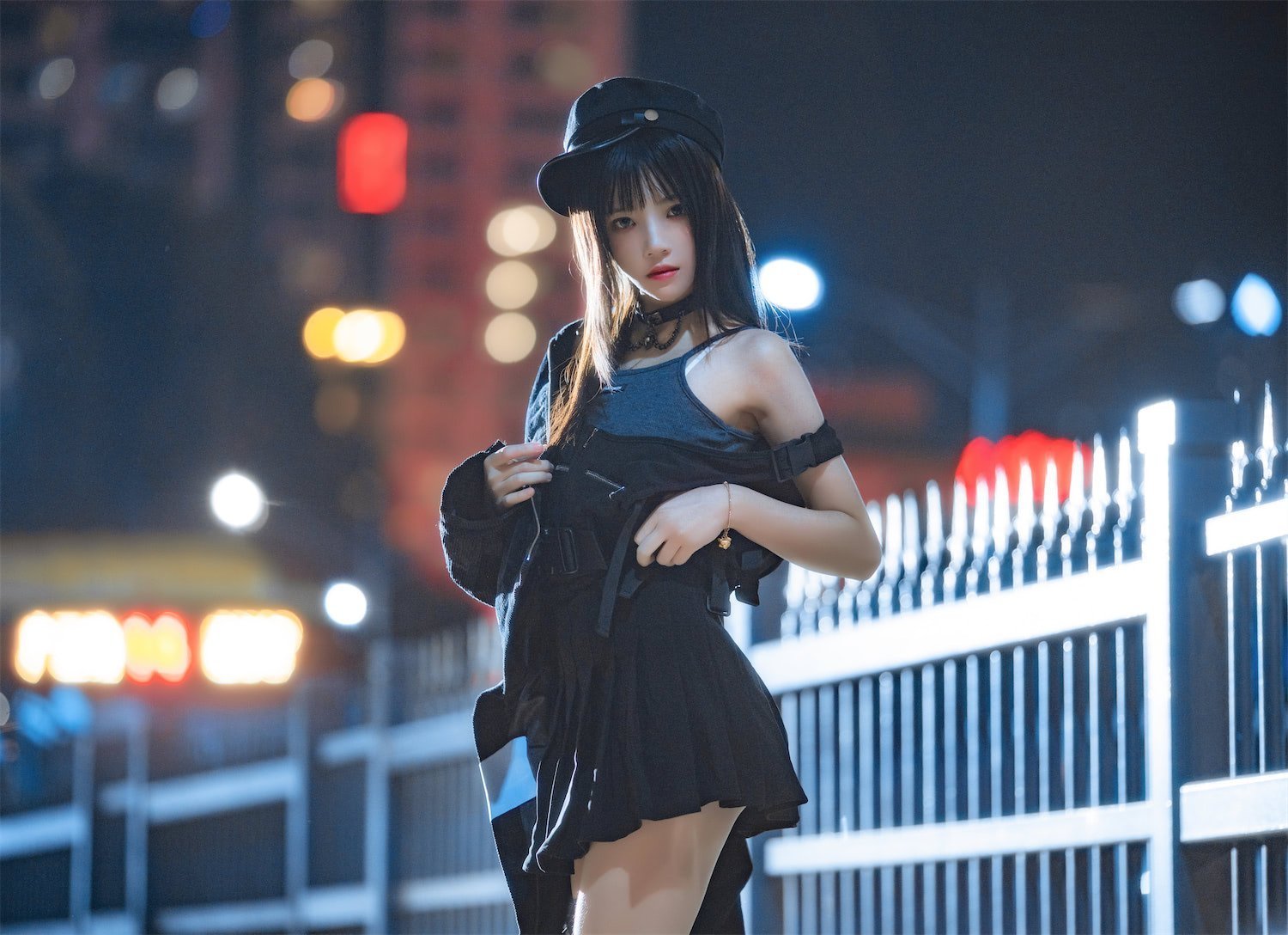 桜桃喵 酷女孩夜拍