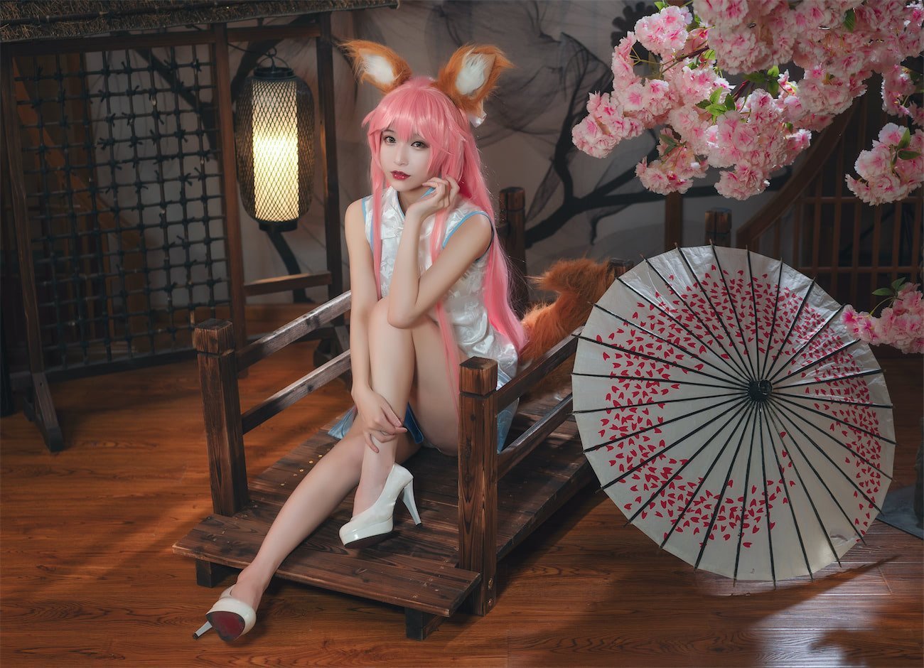 百合欧皇子w 玉藻前旗袍