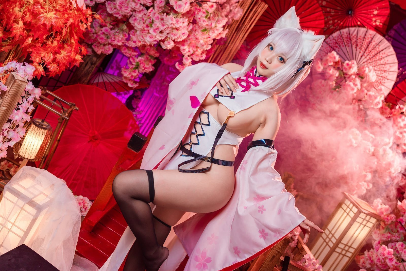 芦苇苇苇 魔太郎和服蓝色女仆